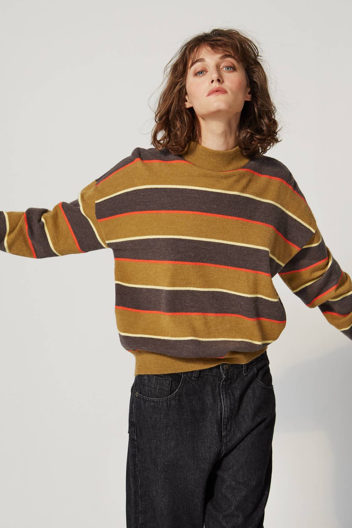 Retro Striped Sweater - LE MONT SAINT MICHEL