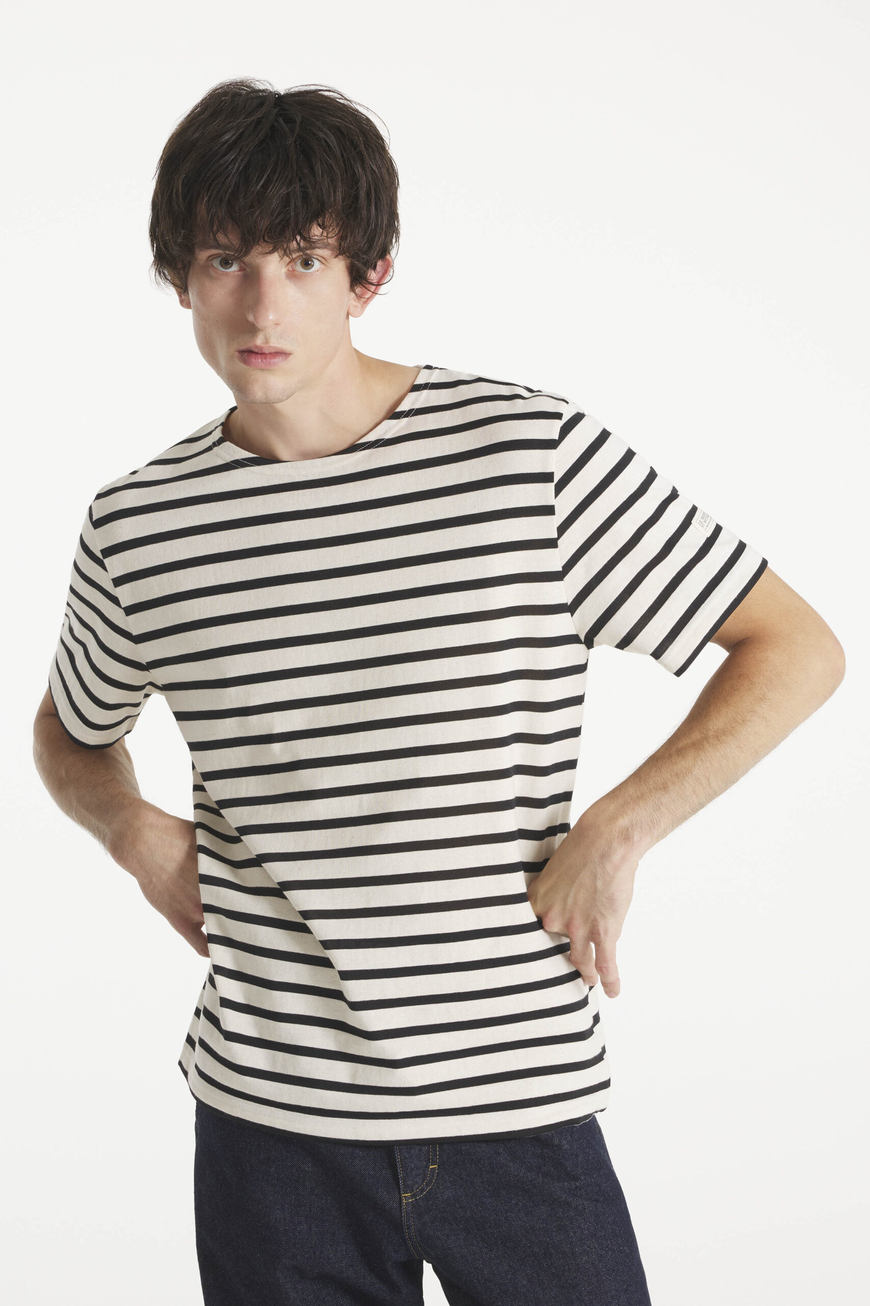Thibalt - Short-sleeved sailor - OFFWHITE/BLACK, seconde vue