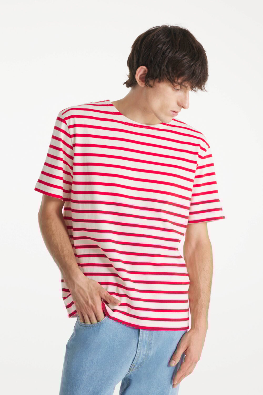 Thibalt - Short-sleeved sailor - S, OFFWHITE/RED