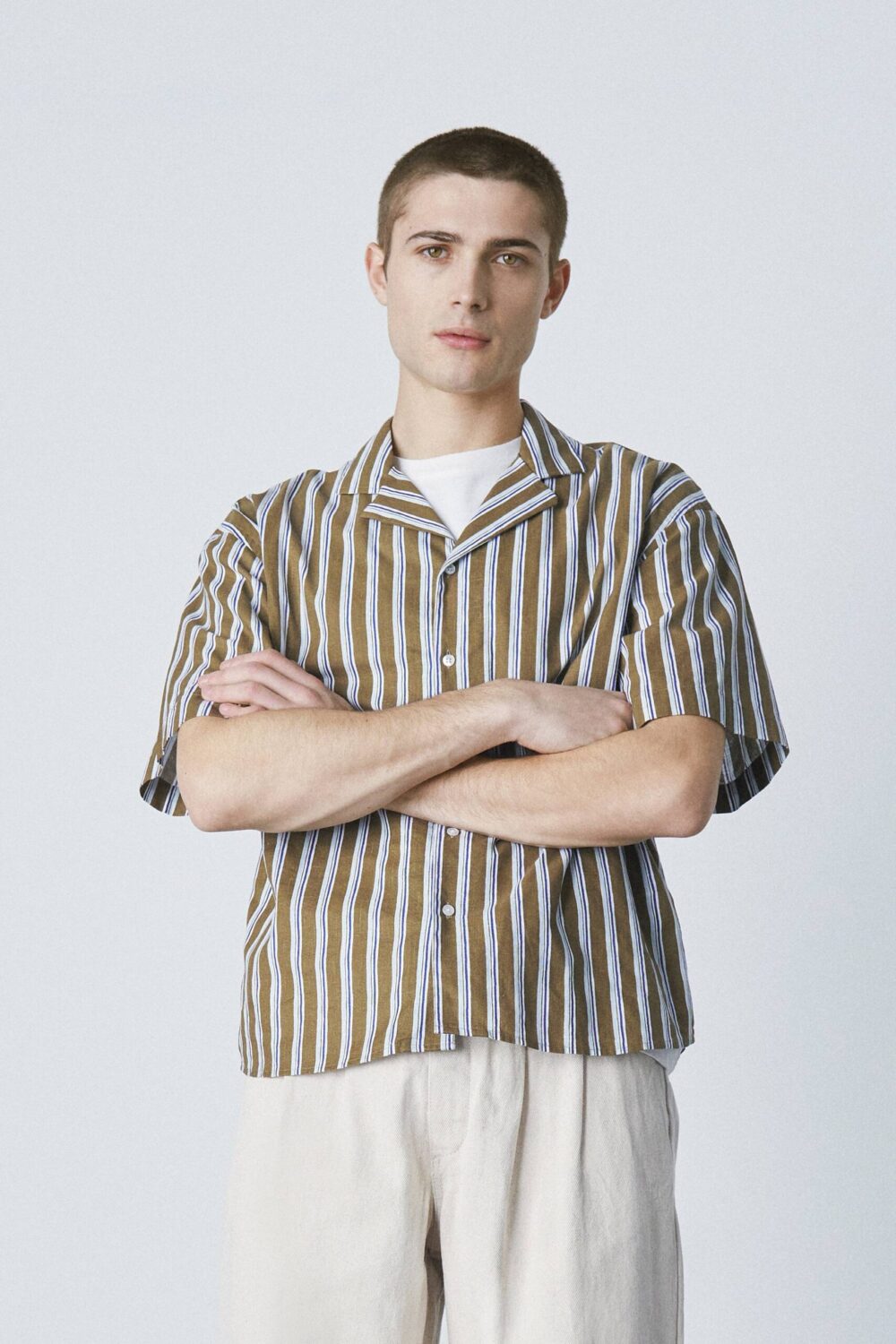 Chemisette à rayures Ceredic - XXL, KAKI