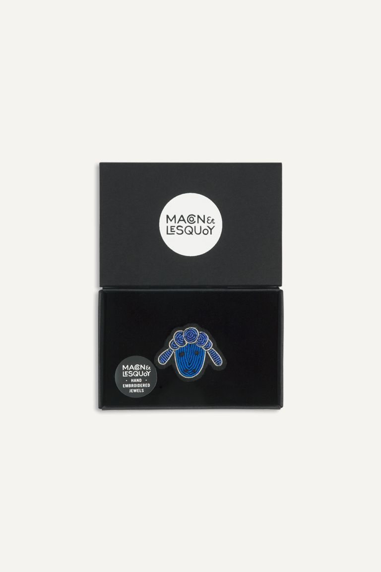 Broche Mouton Le Mont Saint Michel x Macon & Lesquoy - BLEU, seconde vue