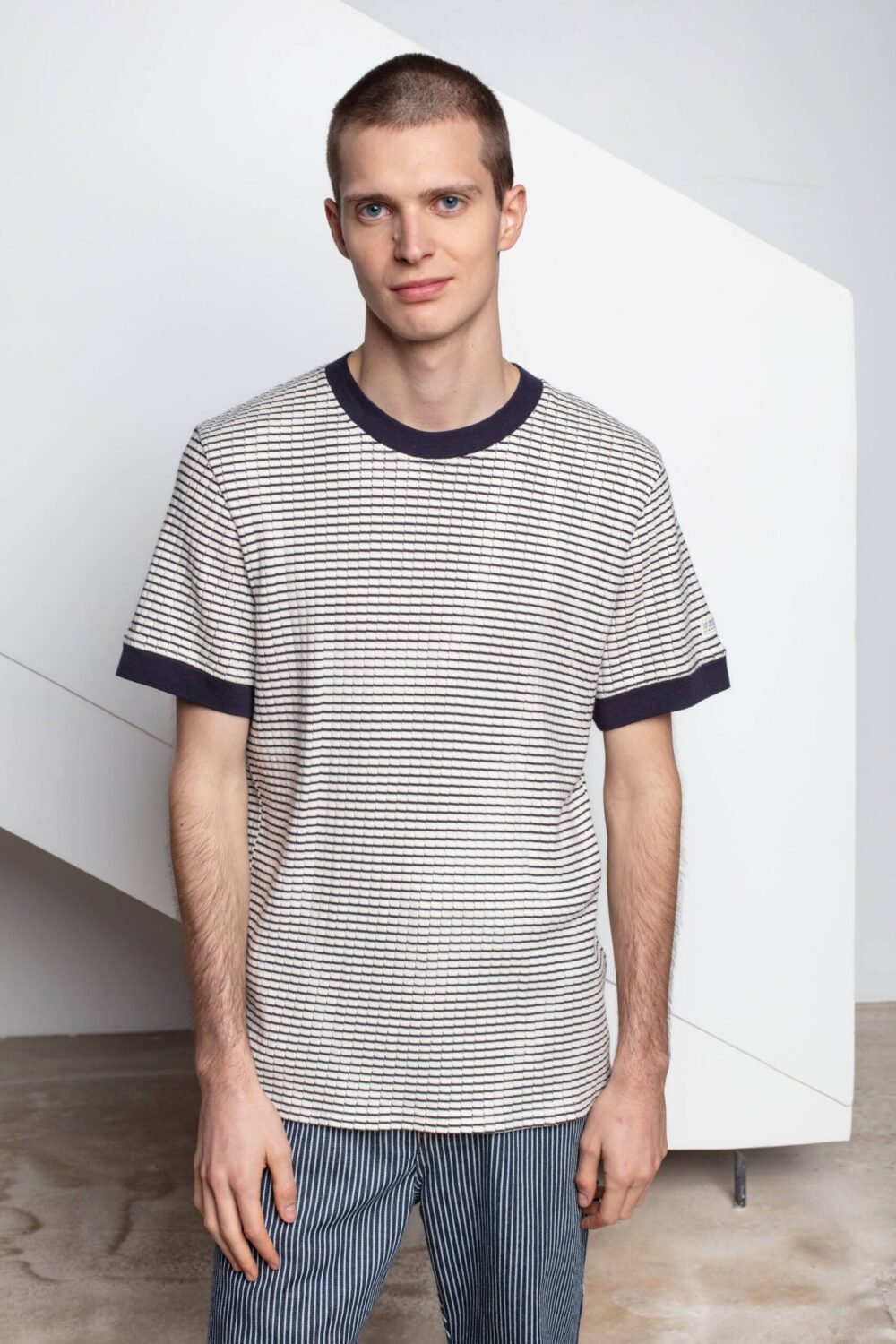 Telo - Teeshirt à rayures - L, MARINE