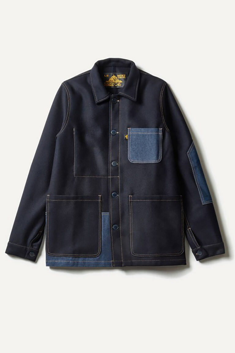 VERDAL - PATCH WOOL WORKJACKET - NAVY, seconde vue
