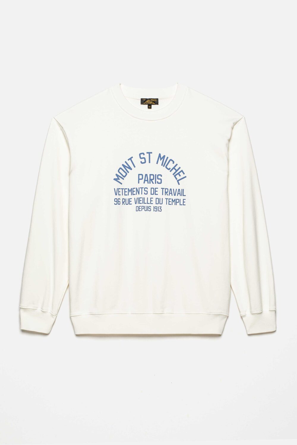 Sarmie - Marais Print Sweatshirt - XS, WHITE/BLUE