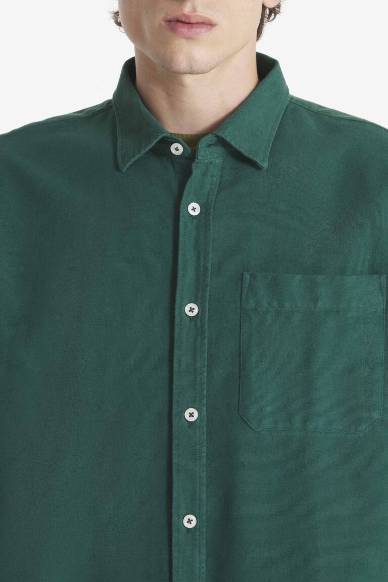 Cosmo - French oxford shirt - FOREST, seconde vue