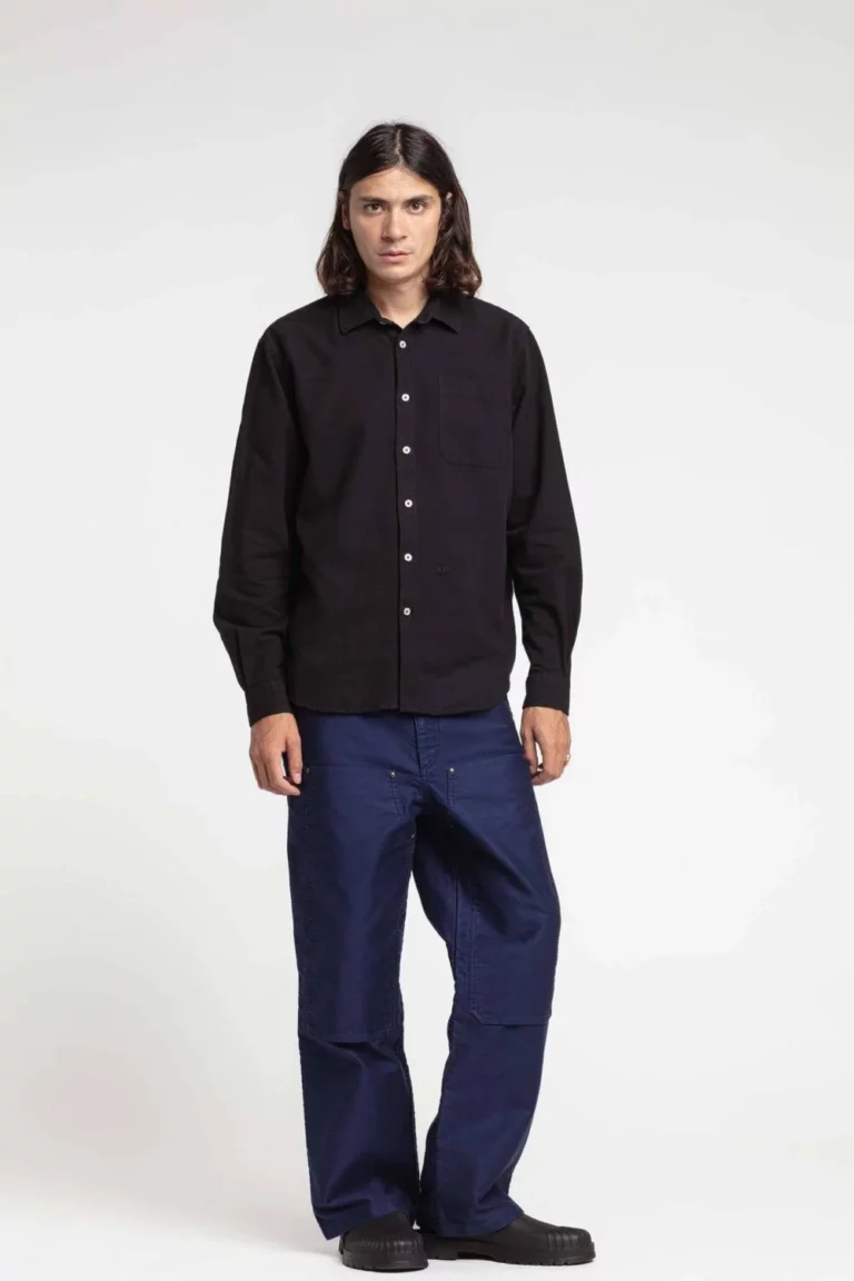 Cosmo - French oxford shirt - BLACK, seconde vue