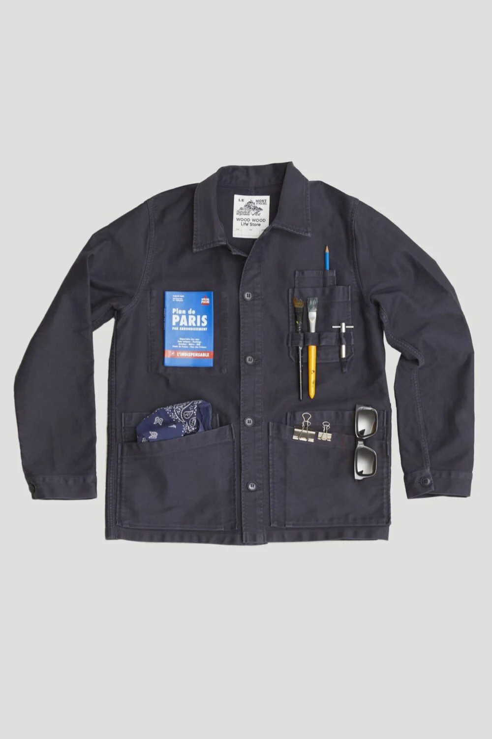 Veste de travail LMSM x Wood Wood - 42, GRAPHITE