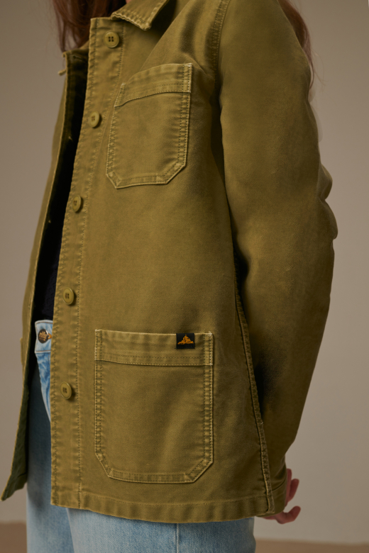 Vintage Washed work jacket - KAKI, seconde vue