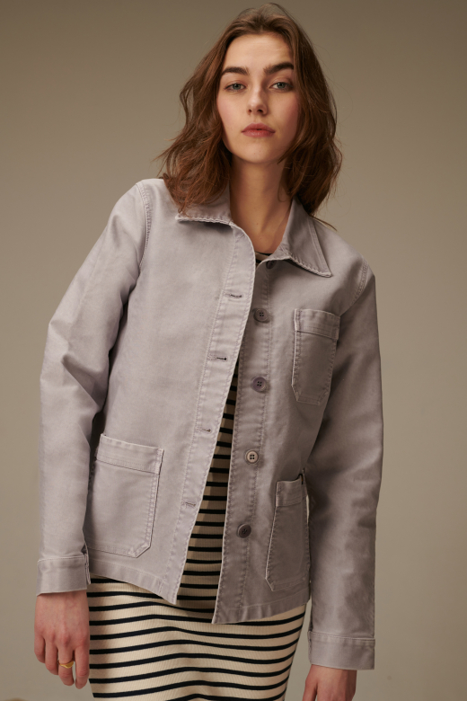 Veste de travail Vintage Washed - GRIS
