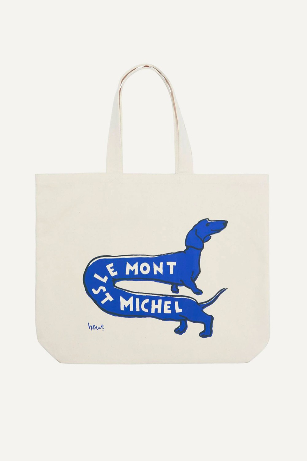 Tote Bag Dog - TU, BLUE