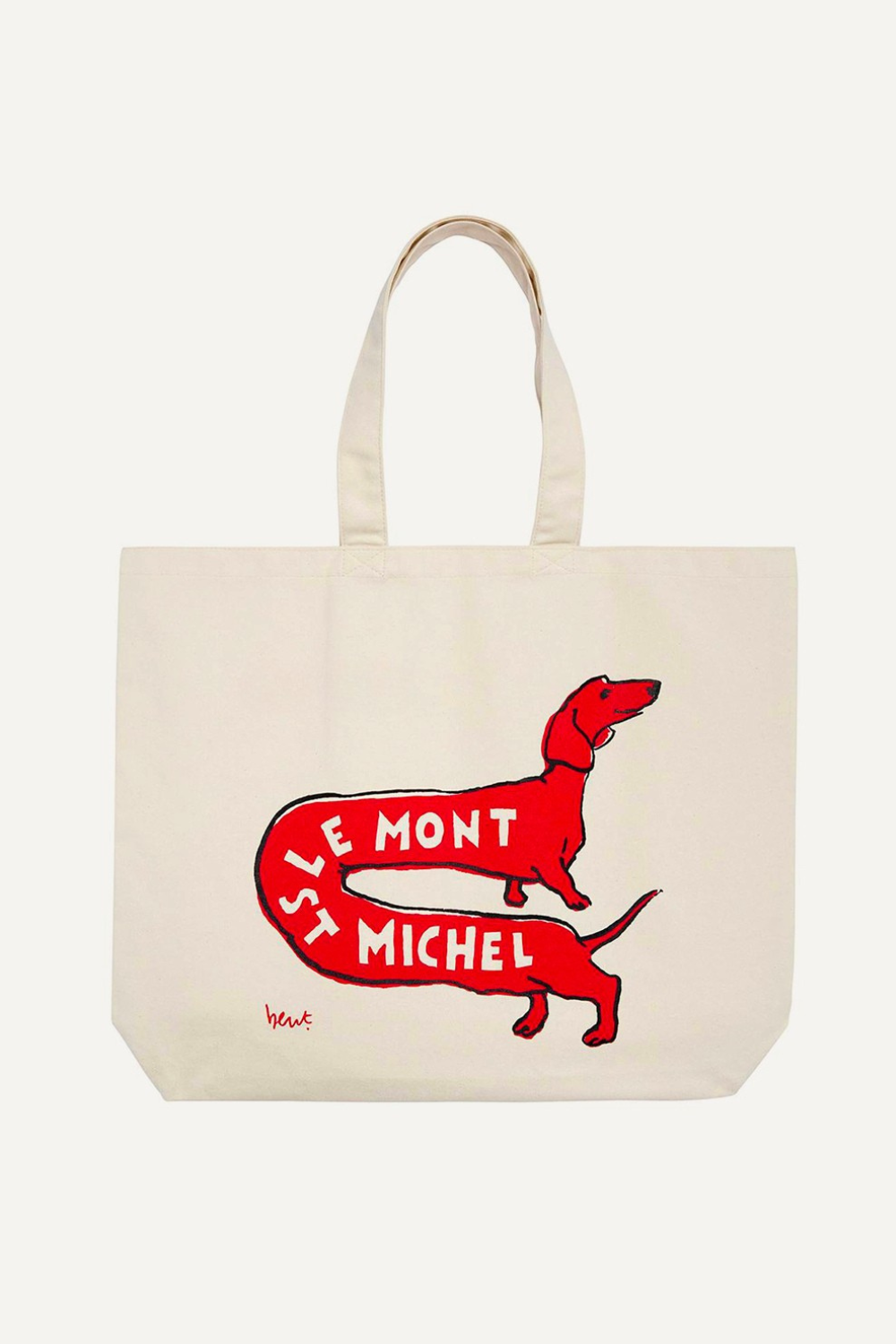 Tote Bag Chien - TU, ROUGE