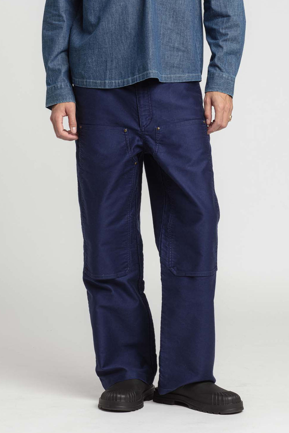 Percey - Pantalon carpenter en moleskine - XL, BLEU