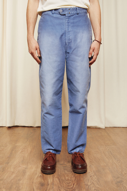 Paulin - Vintage Washed Work Pants - BLUE, seconde vue