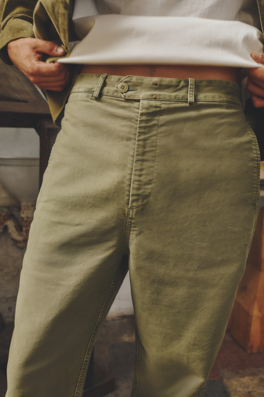 Paulin - Vintage Washed Work Pants - XS, KAKI