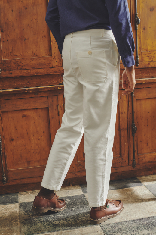 Paulin - Vintage Washed Work Pants - OFFWHITE, seconde vue