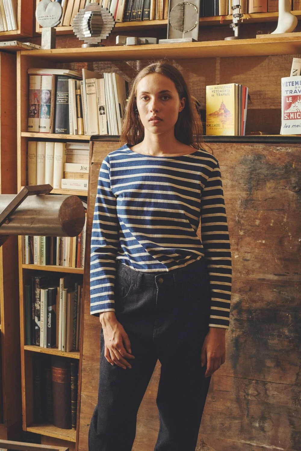 Tilda - Marinière with long sleeves - NAVY/OFFWHITE, seconde vue
