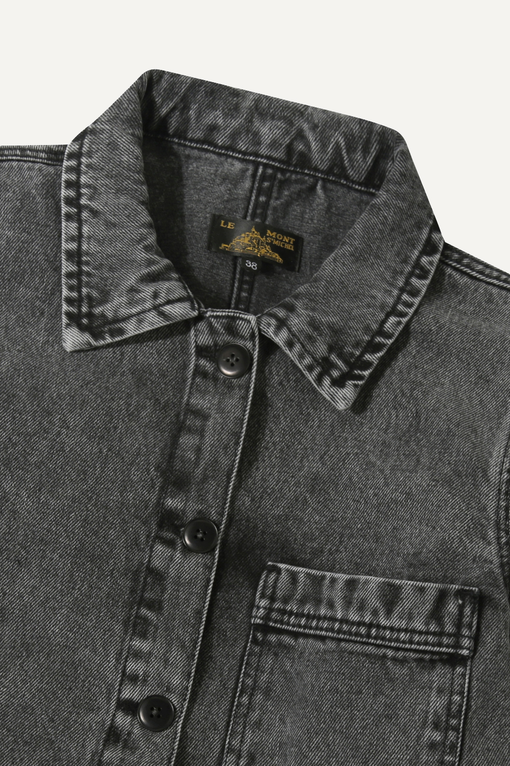 Valmon - Denim work jacket - GREY, seconde vue