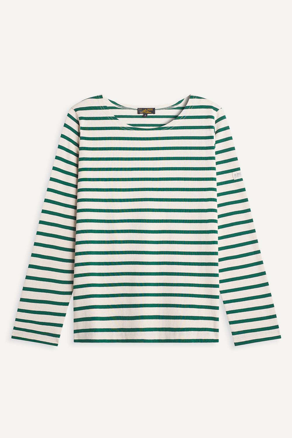 Thurin - Marinière manches longues - L, ECRU/VERT