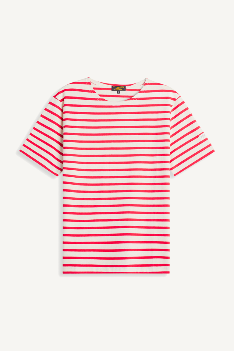 Thibalt - Short-sleeved sailor - OFFWHITE/RED, seconde vue