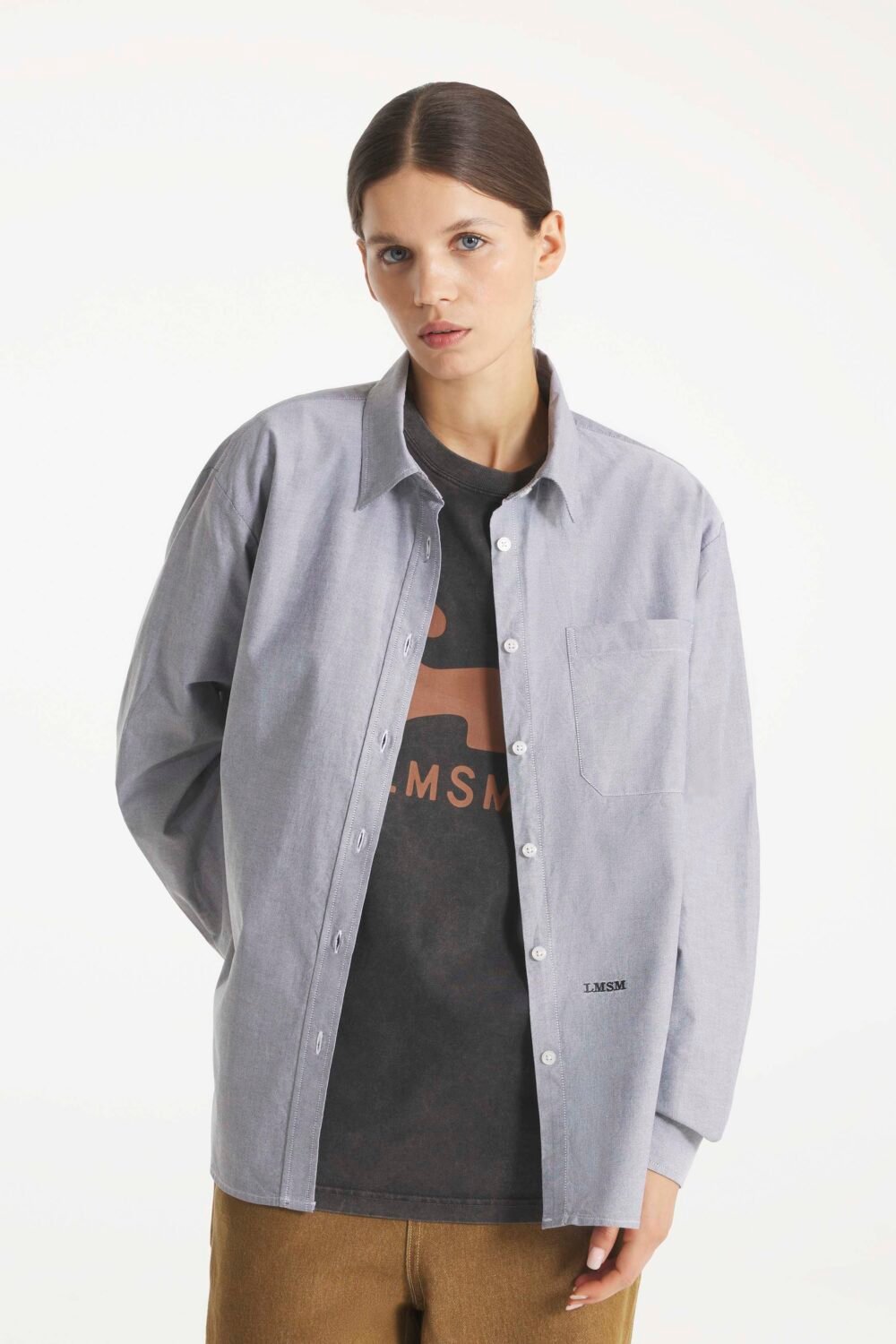 Cosmoise - Oxford shirt - L, BLACK
