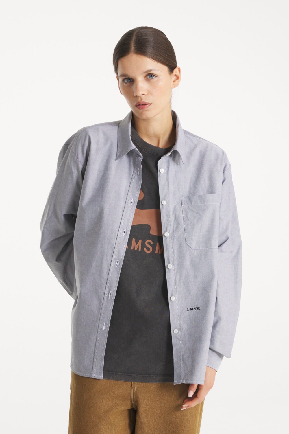 Cosmoise - Chemise en Oxford - S, NOIR