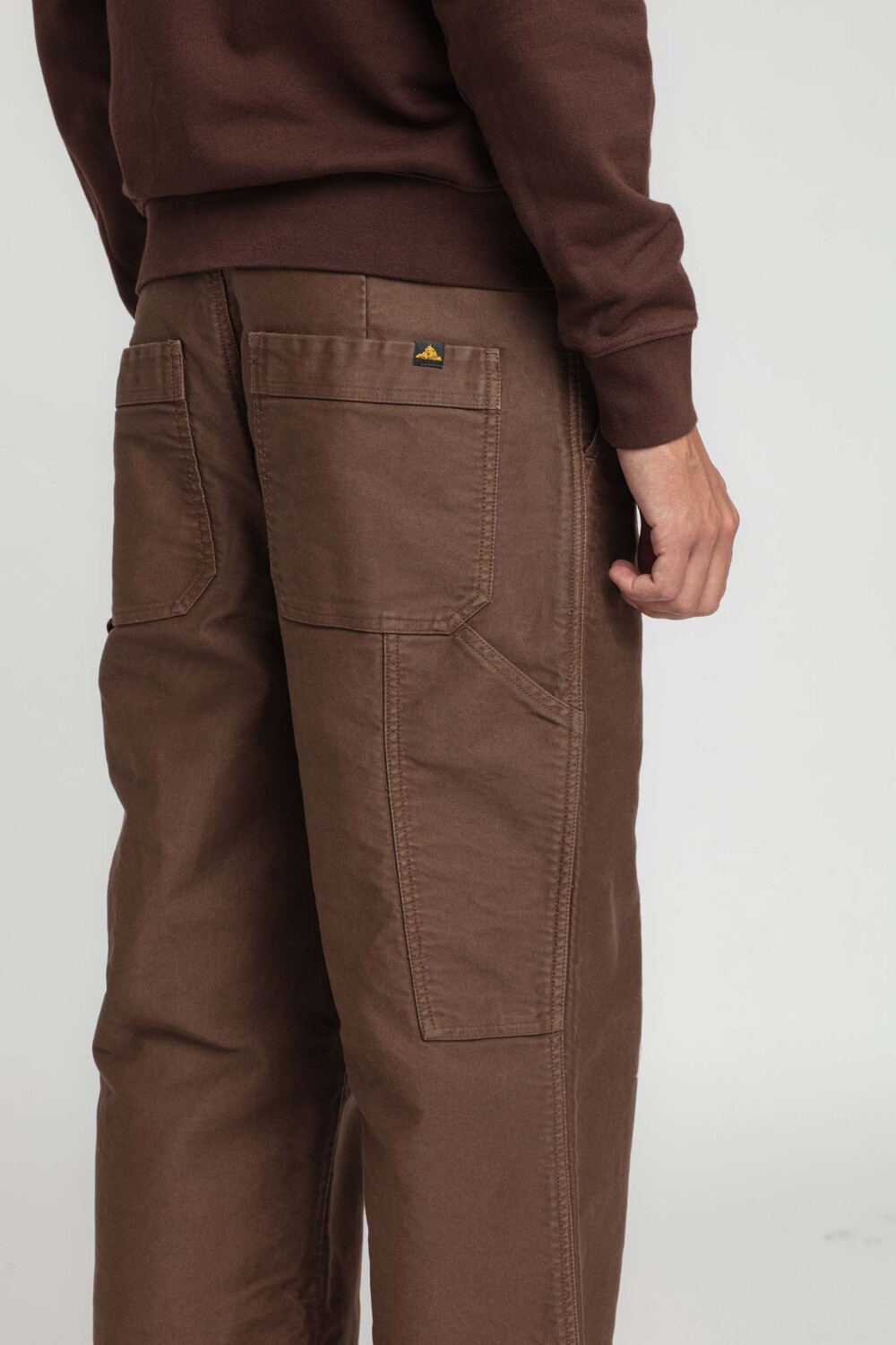 Pero - Pantalon carpenter en moleskine - XL, MARRON