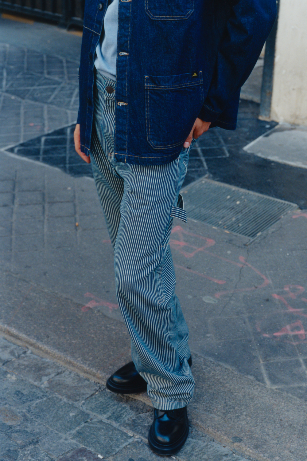 Padim – Pantalon à rayures hickory