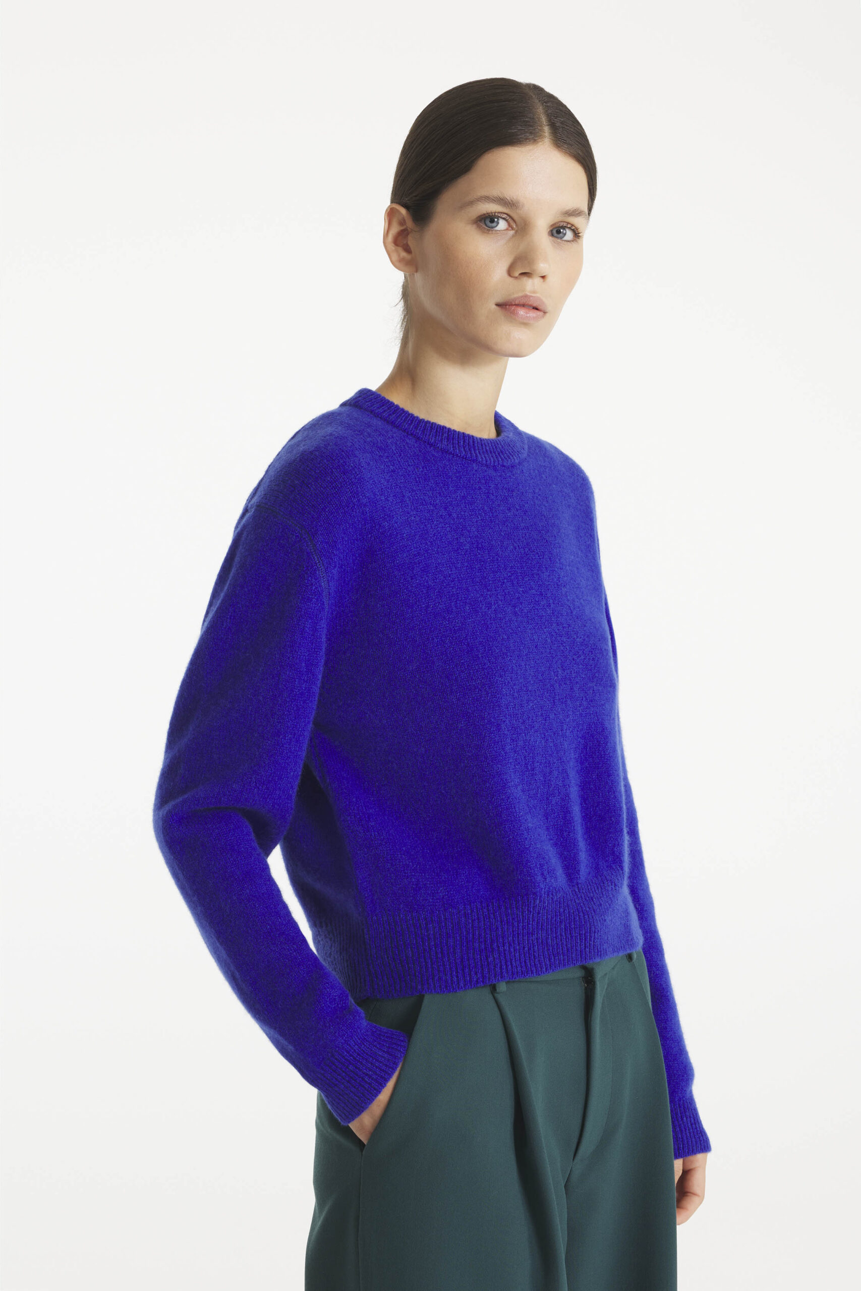 SALVINO - PULL LAINE ET CACHEMIRE - S, BLEU