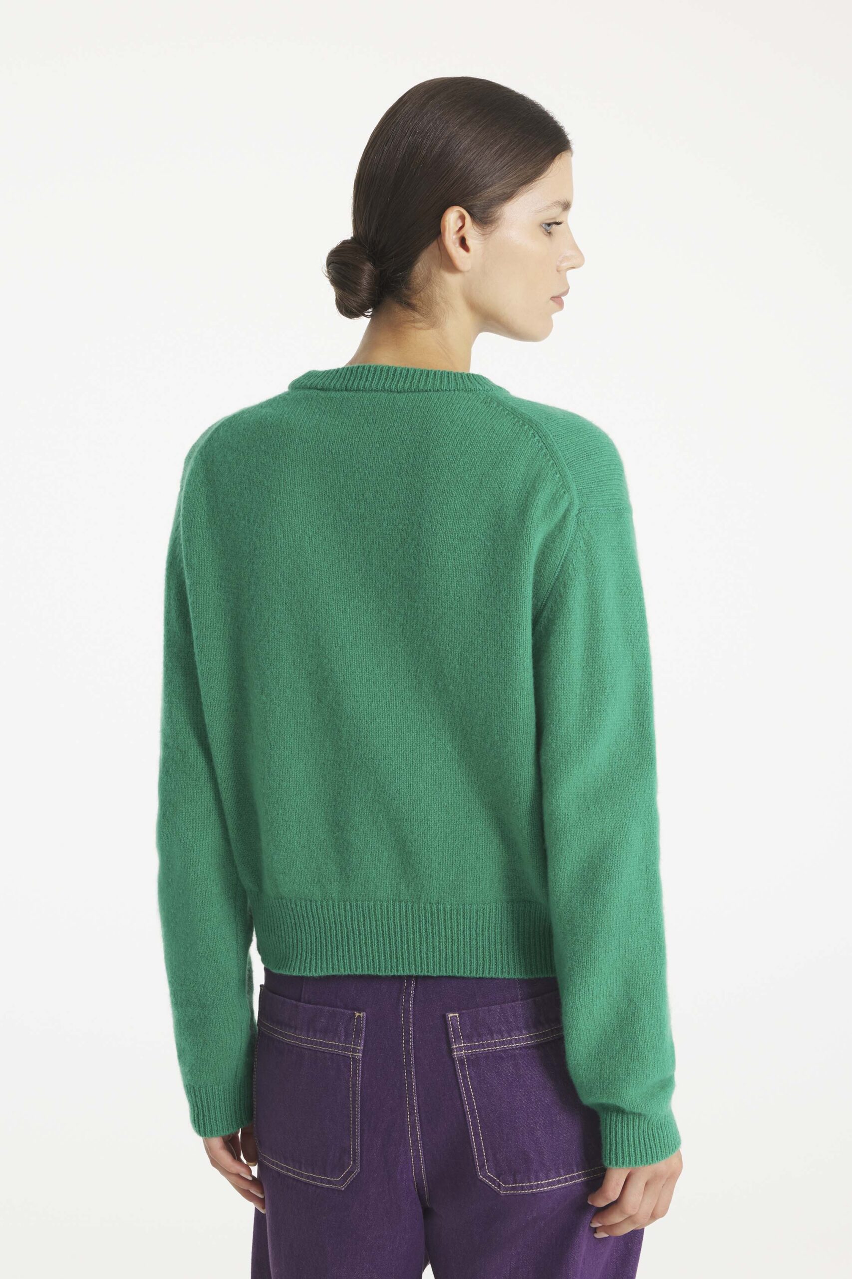 SALVINO - PULL LAINE ET CACHEMIRE - L, VERT