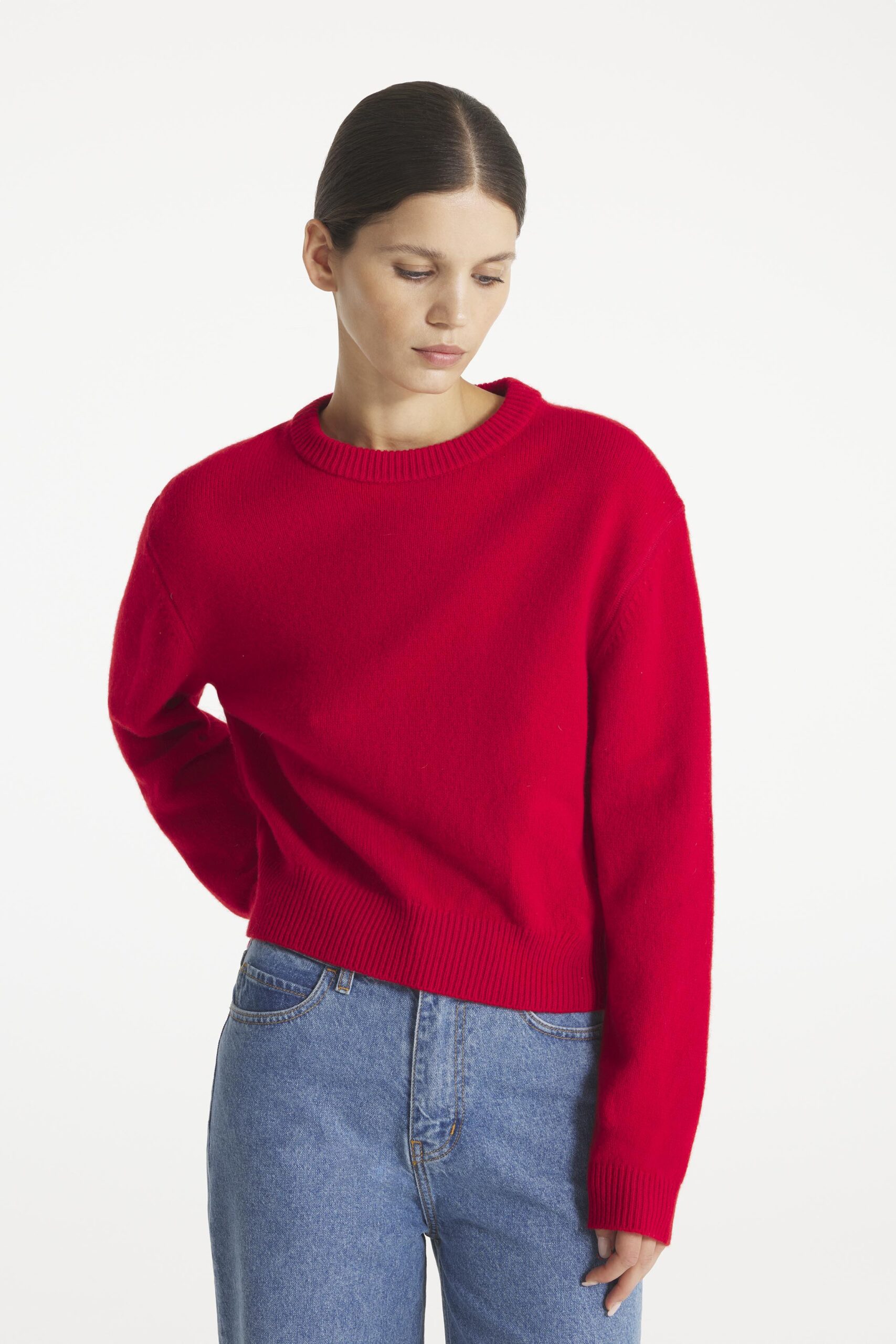 SALVINO - PULL LAINE ET CACHEMIRE - XS, ROUGE