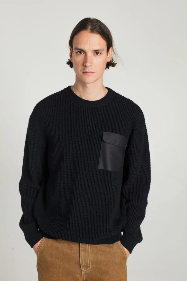 Stency - Pocket Sweater - NAVY, seconde vue