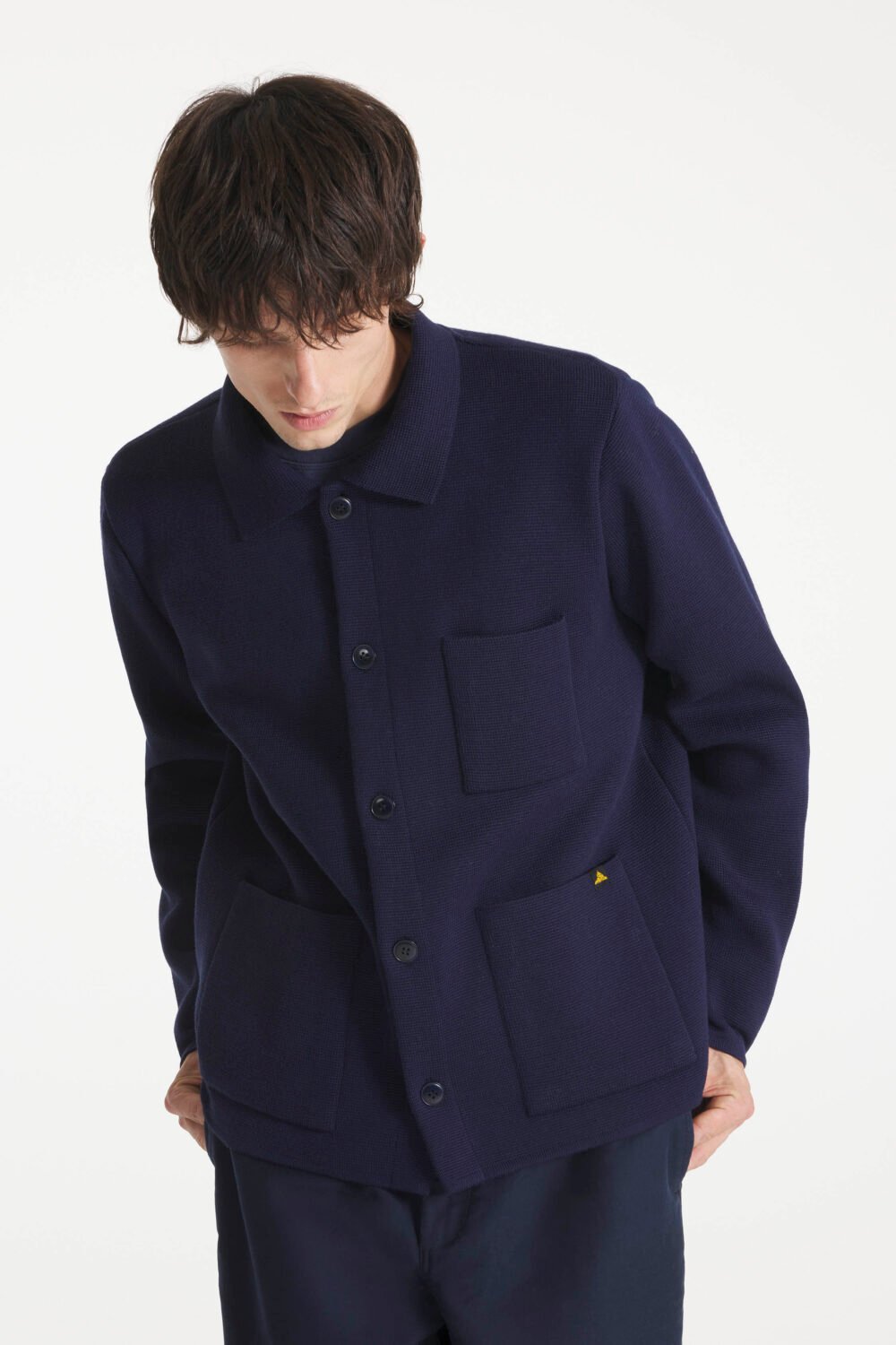 Guino - Work cardigan - XS, NAVY