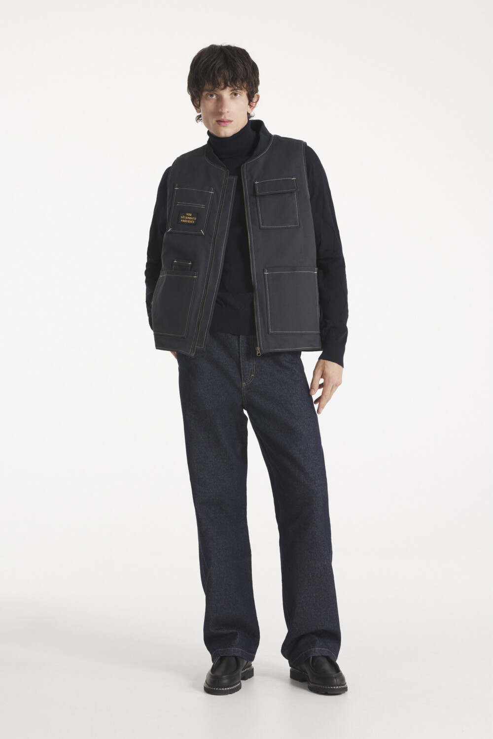 Pageas - Carpenter-style denim pants - S, DENIM