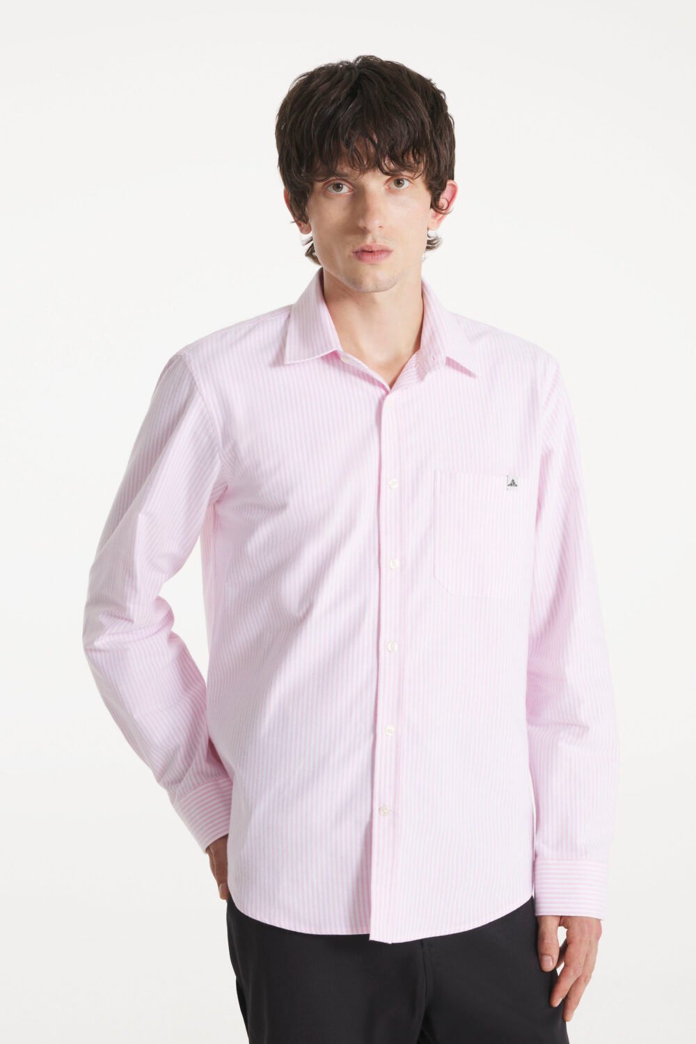 CANTIN - BRUSHED OXFORD SHIRT - M, PINK
