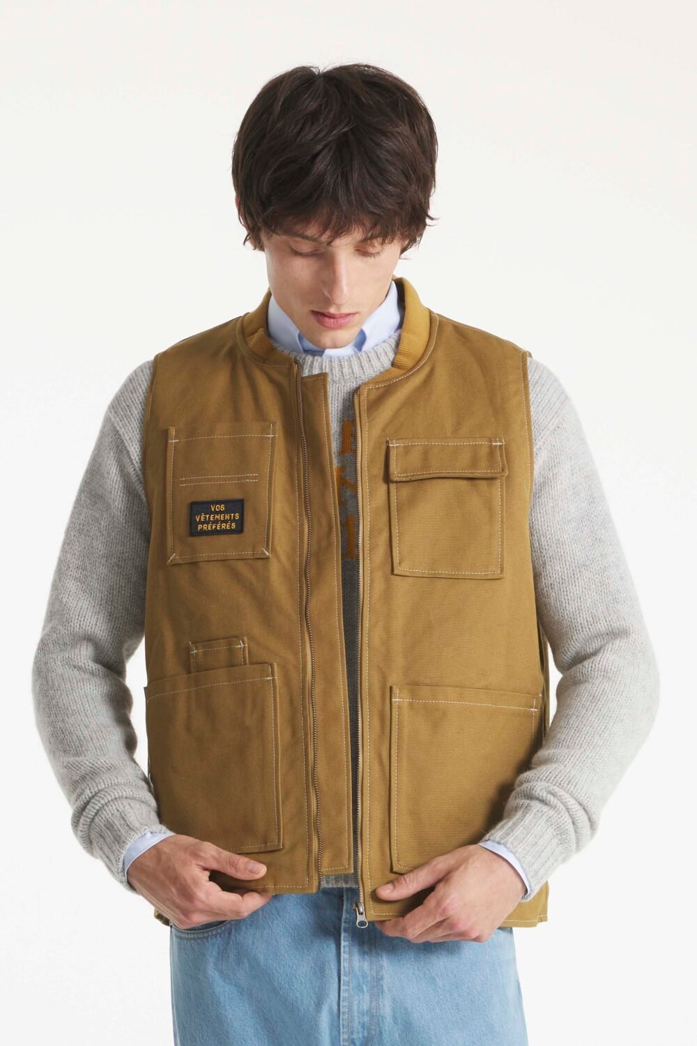 VERSI - GILET UTILITAIRE - XL, CAMEL