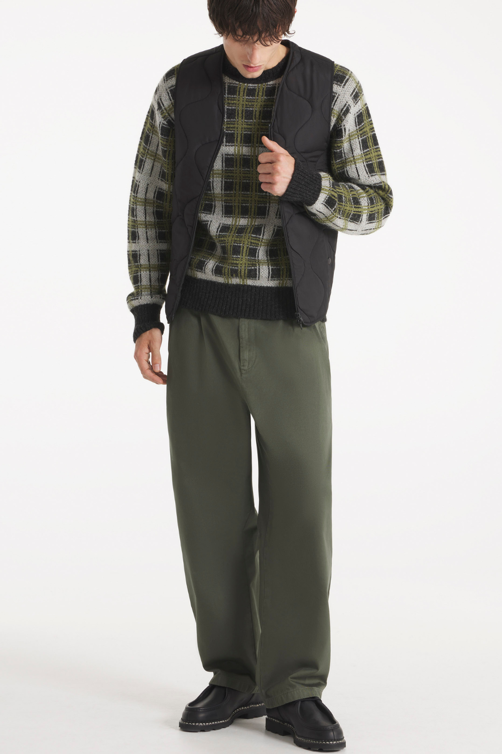 Pitt - Pantalon large en gabardine - XXL, VERT