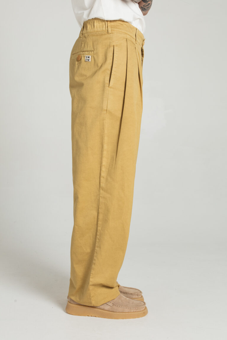 Pitt - Wide-leg gabardine pants - BEIGE, seconde vue
