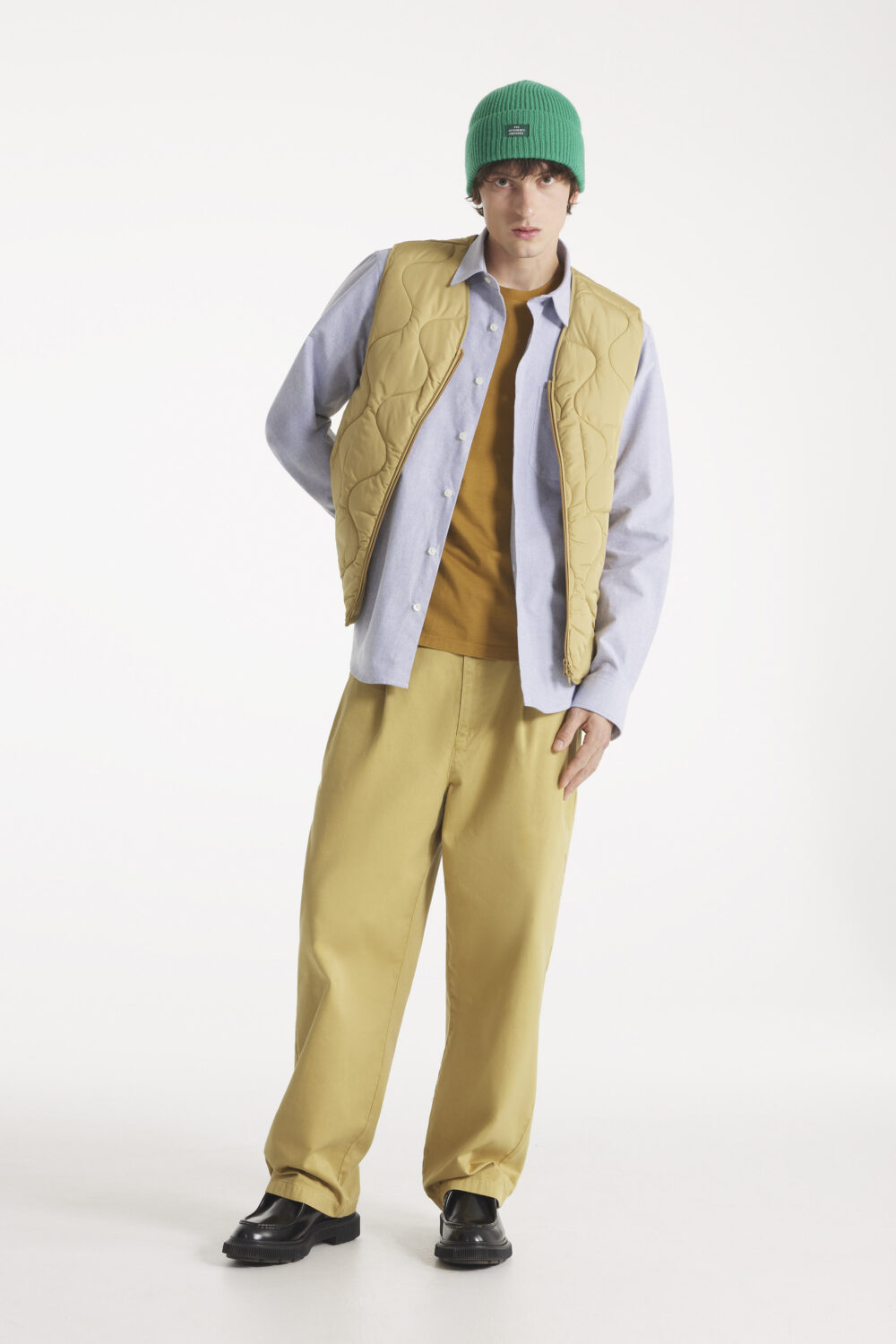 Pitt - Wide-leg gabardine pants - XL, BEIGE