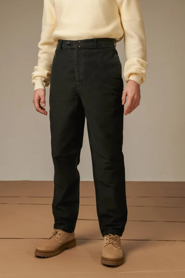 Paulin - Vintage Washed Work Pants - BLACK, seconde vue