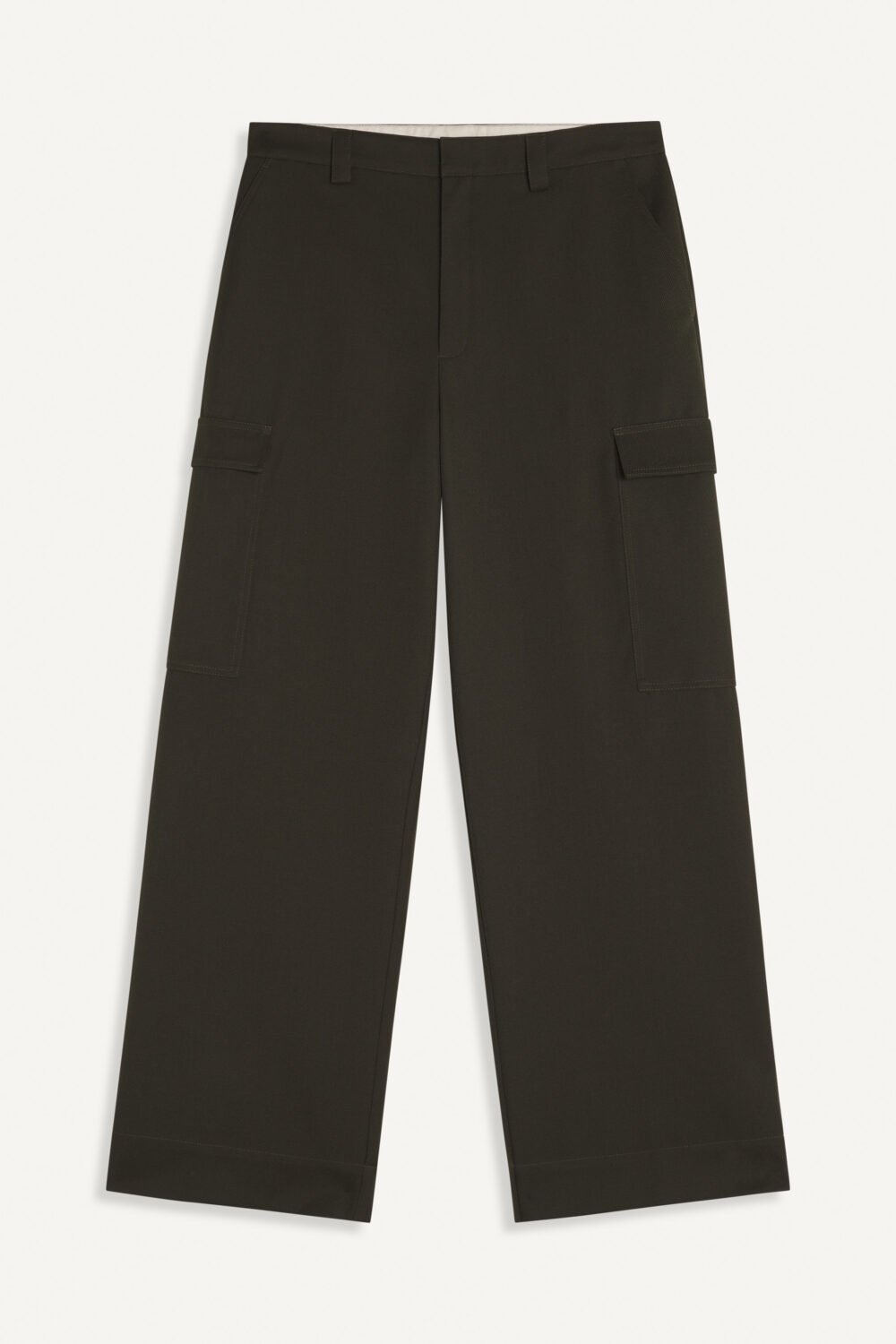 PLESLIN - WOOL CARGO PANTS - XS, KAKI
