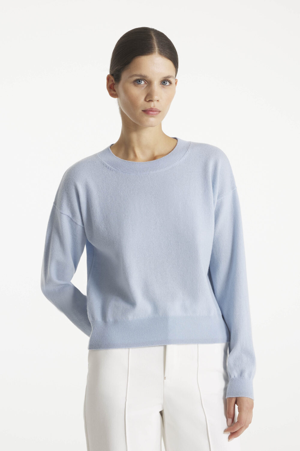 SASHMI - PULL EN CACHEMIRE - M, BLEU CIEL