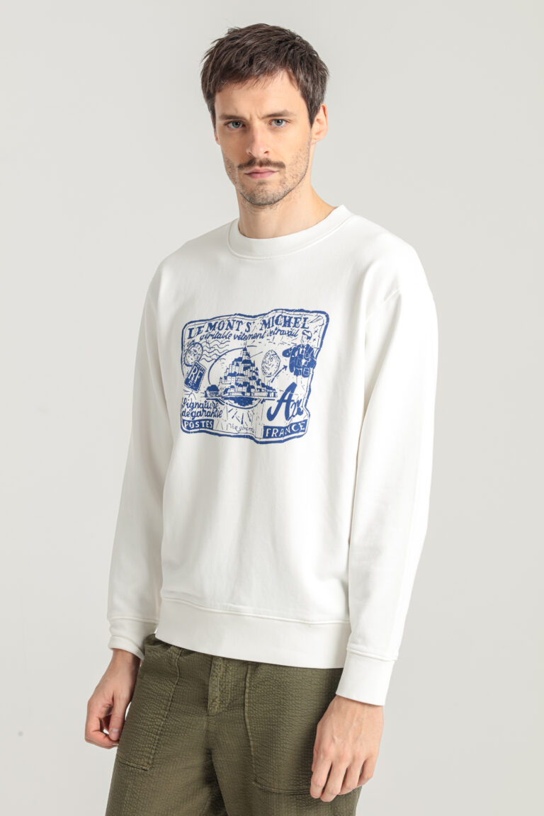 TOLD - POSTCARD-PRINTED SWEATSHIRT - WHITE, seconde vue
