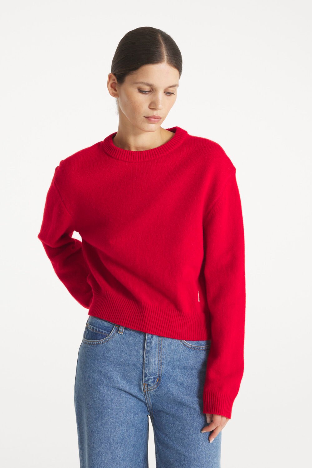 SALVINO - PULL LAINE ET CACHEMIRE - M, ROUGE