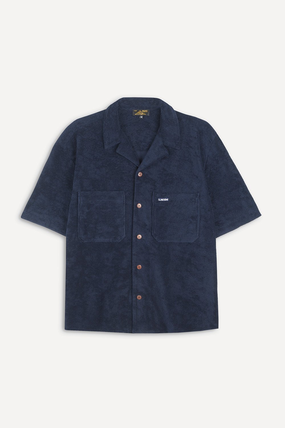 CALFE - CHEMISE EN TISSU EPONGE - XS, MARINE