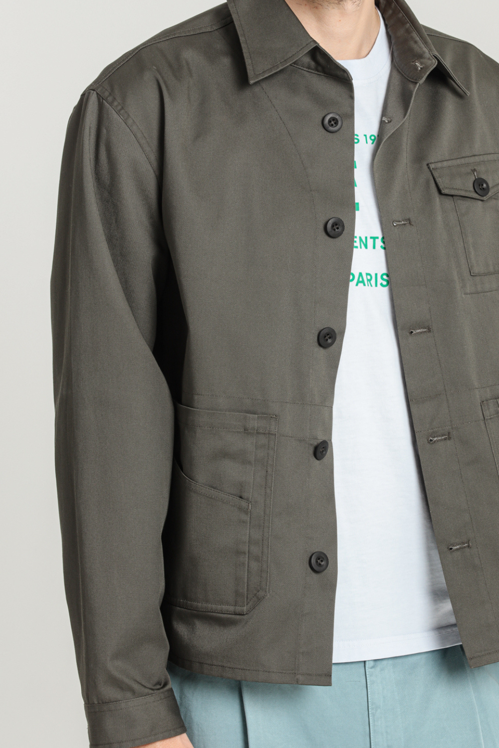 VELASQUEZ - VESTE WORKWEAR SATINÉE - L, KAKI