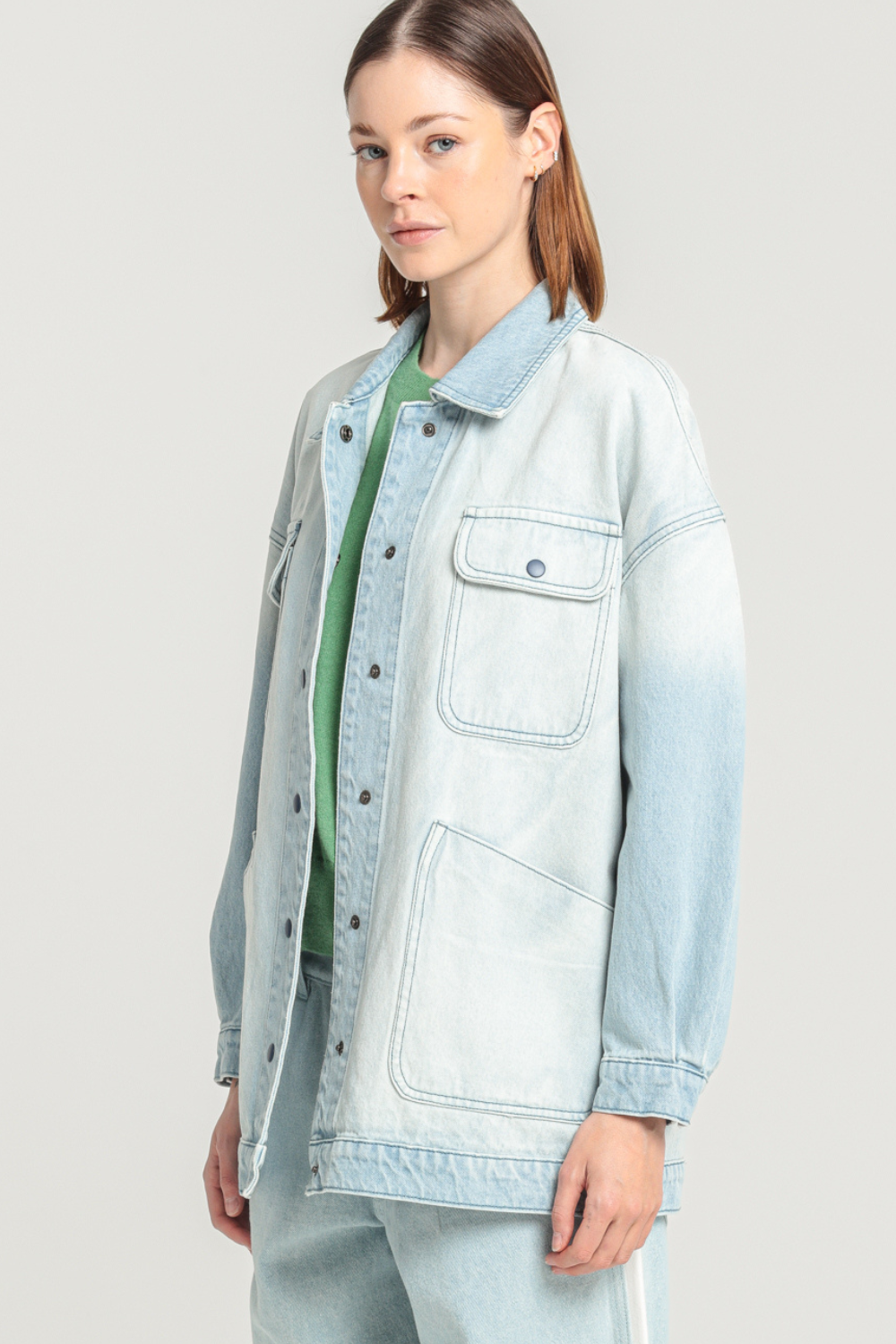 VIVI - VESTE DÉLAVÉE - 40, BLEU