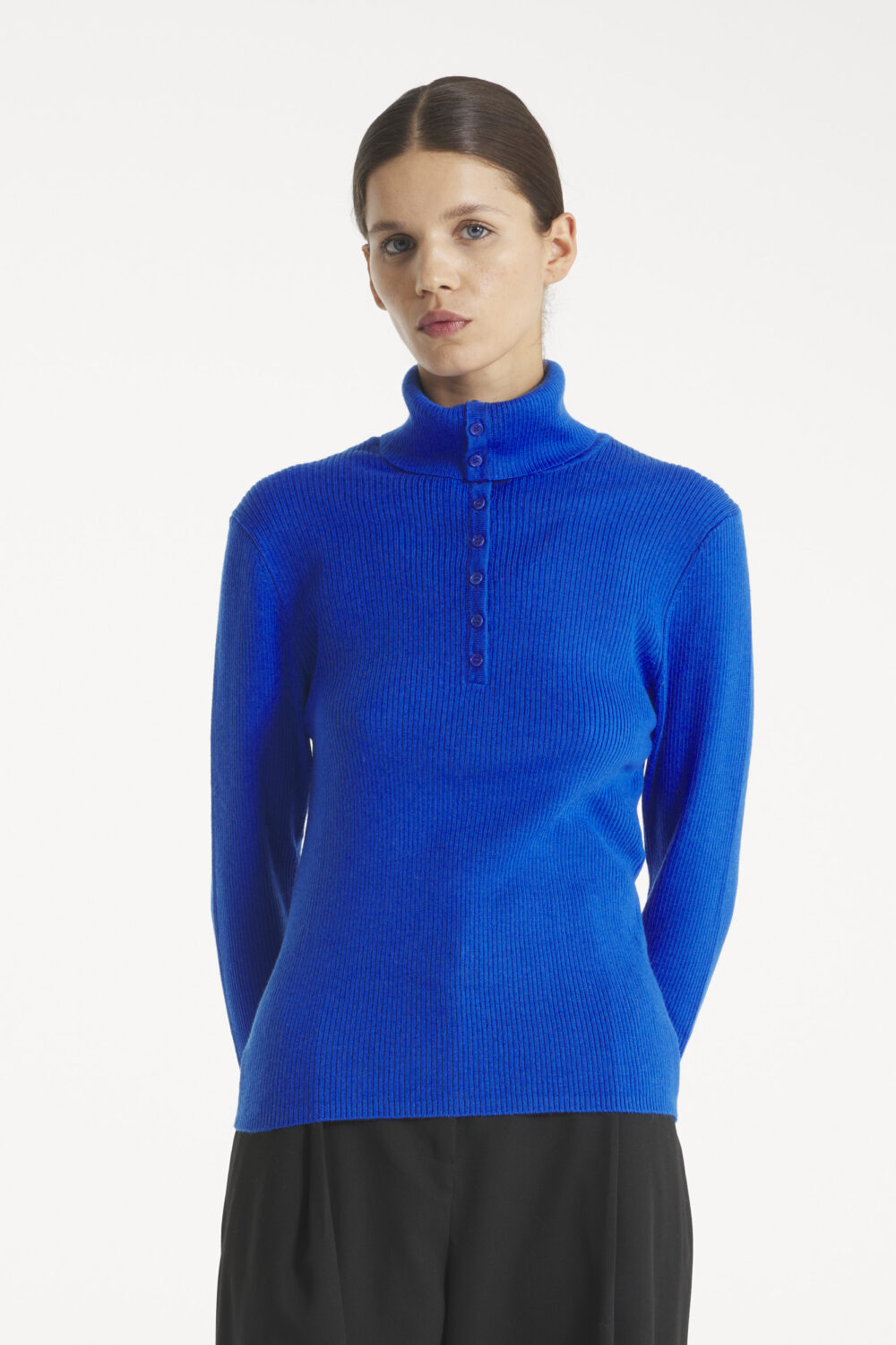SOMAR - PULL-OVER À COL MONTANT - XS, BLEU