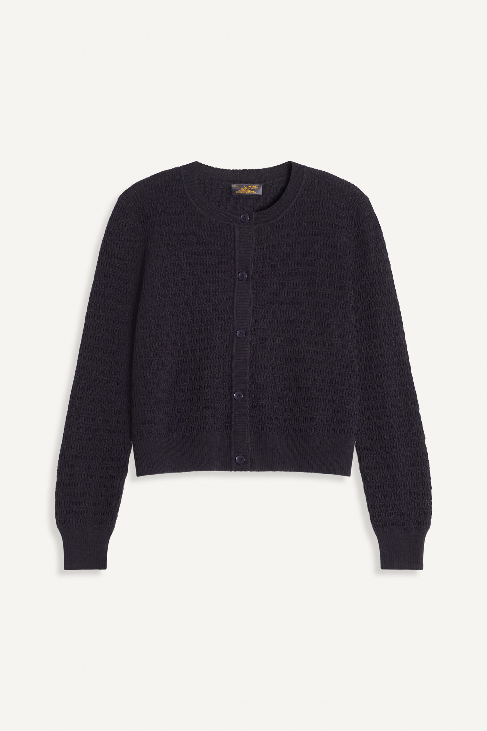 GURON - CARDIGAN RETRO - XS, NOIR