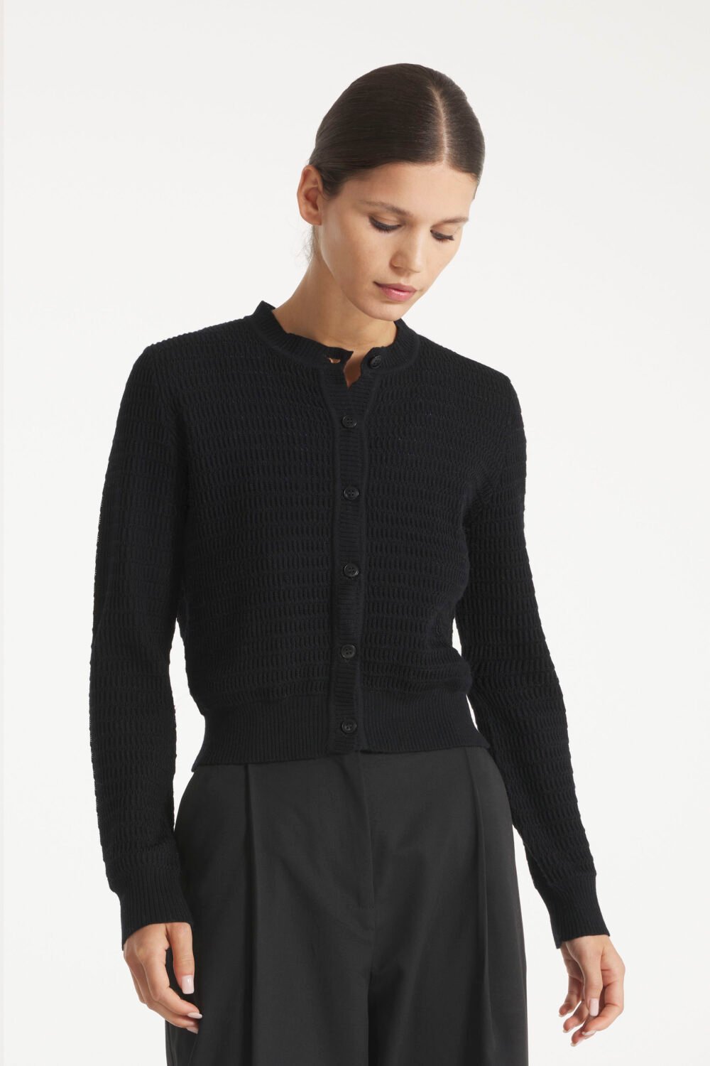 GURON - CARDIGAN - L, NOIR