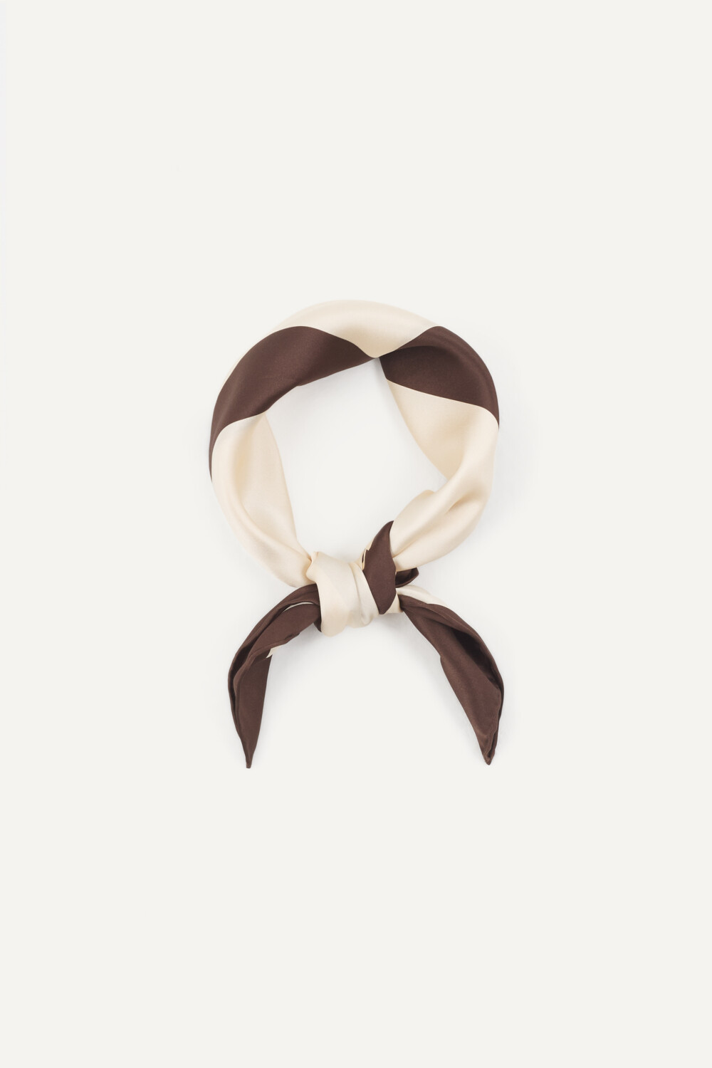 ALVI - FOULARD EN SOIE - TU, MARRON